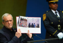 E jonnde huuɓtidinnde ONU to New York, Hooreejo Iran Massoud Pezeshkian artii e hare hakkunde maɓɓe e dawlaaji dentuɗi Amerik