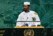 Hooreejo Guinee, Mamadi Doumbouya artii e ciimtol mum hanki e jonnde huuɓtidinnde ONU, golle gonɗe e waɗeede e nder leydi makko
