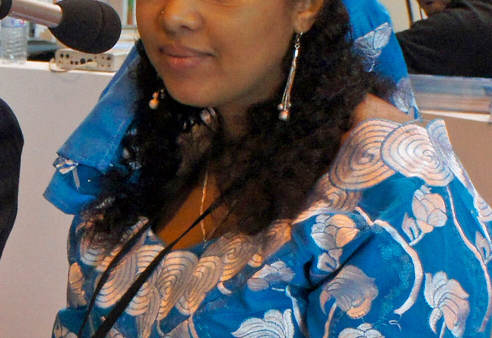 Djaïli Amadou Amal, écrivaine camerounaise, en 2012