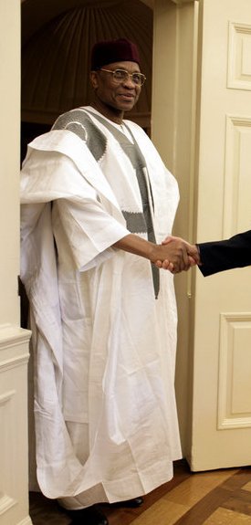Mamadou Tandja, président du Niger, en 2005
